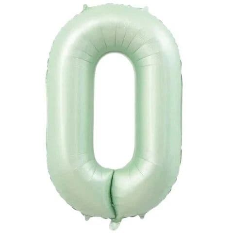 Balon broj 0 - 34”, Zelena — Boom Baloni Podgorica