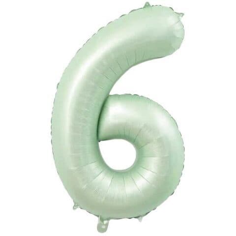 Balon broj 6 - 34”, Zelena — Boom Baloni Podgorica