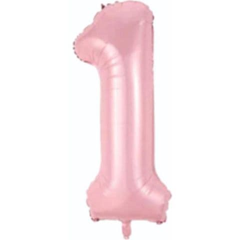 Balon broj 1 - 34”, Roza — Boom Baloni Podgorica