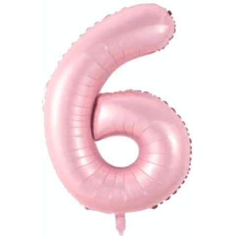 Balon broj 6 - 34”, Roza — Boom Baloni Podgorica