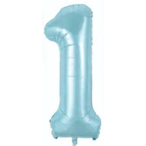 Balon broj 1 - 34”, Plava — Boom Baloni Podgorica