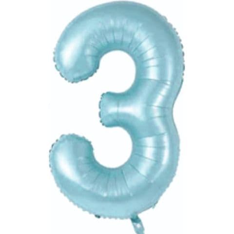 Balon broj 3 - 34”, Plava — Boom Baloni Podgorica