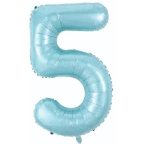 Balon broj 5 - 34”, Plava — Boom Baloni Podgorica