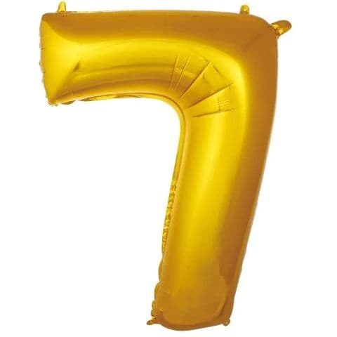 Balon broj 7 - 34”, Zlatna — Boom Baloni Podgorica