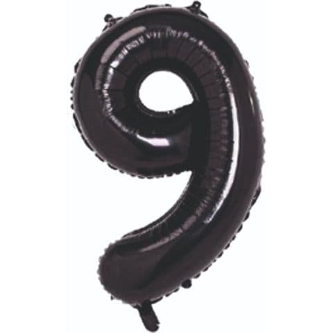 Balon broj 9 - 34”, Crna — Boom Baloni Podgorica