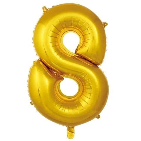 Balon broj 8 - 40”, Zlatna — Boom Baloni Podgorica