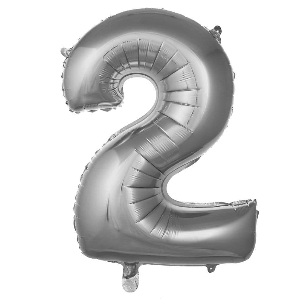 Balon broj 2 - 40”, Srebrna — Boom Baloni Podgorica