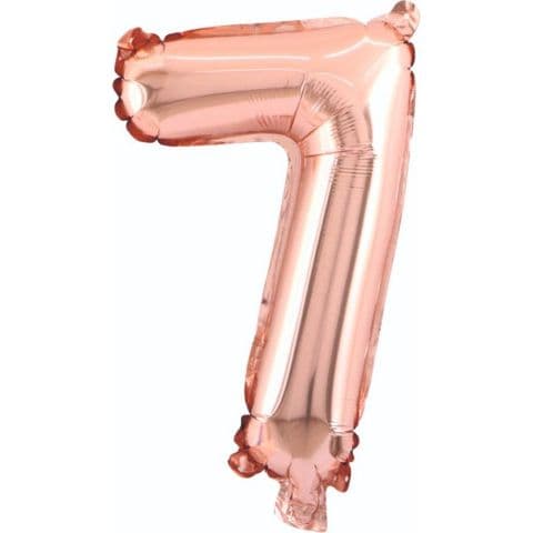 Balon broj 7 - 40”, Zlatno-Roze — Boom Baloni Podgorica