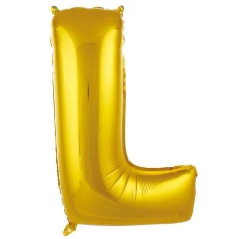 Balon slovo L - 34”, Zlatna — Boom Baloni Podgorica