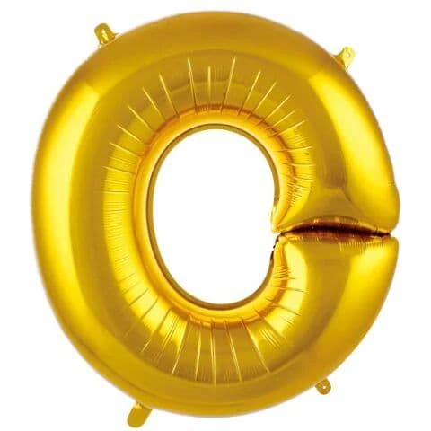 Balon slovo O - 34”, Zlatna — Boom Baloni Podgorica