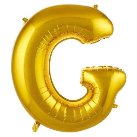 Balon slovo G - 16”, Zlatna — Boom Baloni Podgorica