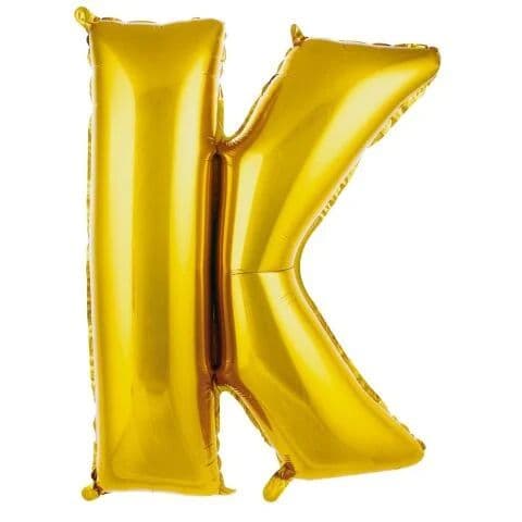 Balon slovo K - 16”, Zlatna — Boom Baloni Podgorica