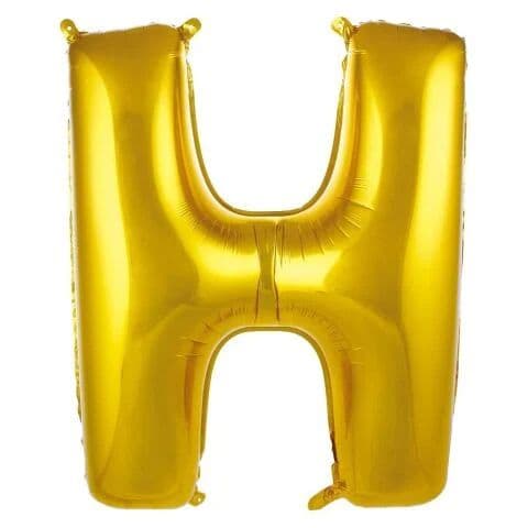 Balon slovo H - 16”, Zlatna — Boom Baloni Podgorica
