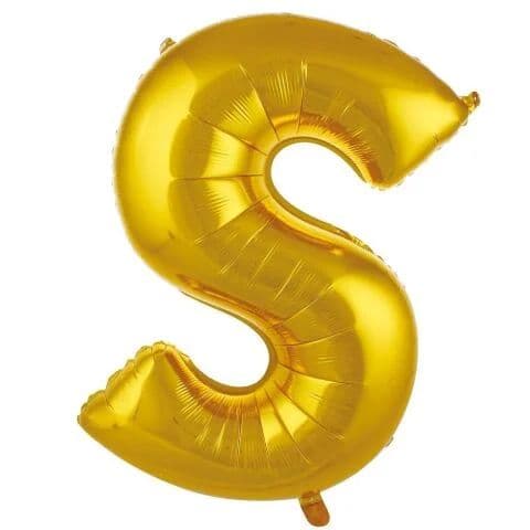 Balon slovo S - 16”, Zlatna — Boom Baloni Podgorica