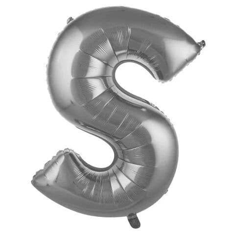 Balon slovo S - 16”, Srebrna — Boom Baloni Podgorica